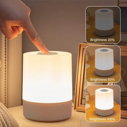 LED Touch Glow Night Light Remote Control Timing Dimming Baby Room Bedroom Lighting Table Lamp Decoration Bedside Sleeping Lamp